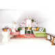 Deniaud 3 Light Glass Semi Flush Mount