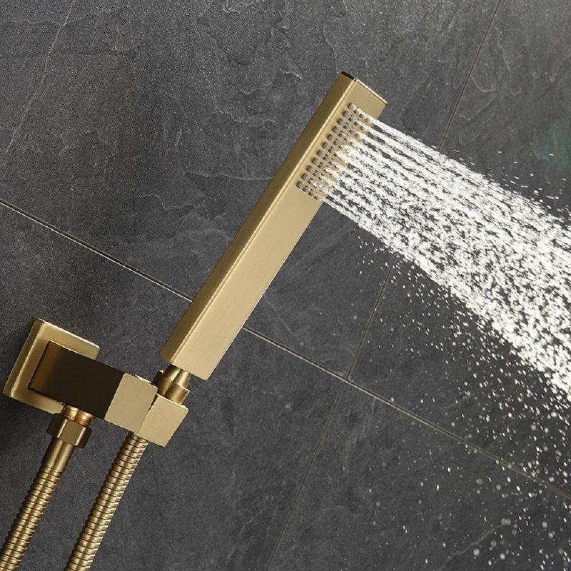 Napoli Marion Wall Mount Hot and Cold Mixer Rainfall Shower Set