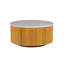 Table basse ronde en faux marbre avec rangement / faux marbre Voir ci-dessous
