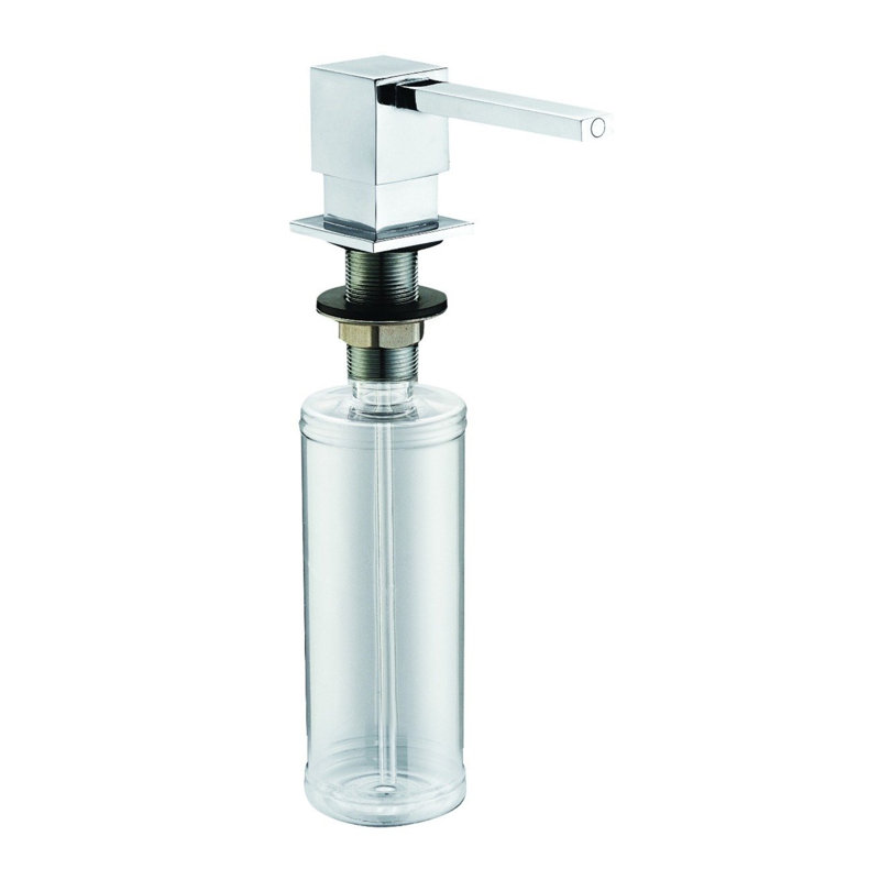 Distributeur de savon pour salle de bain et cuisine, Chrome