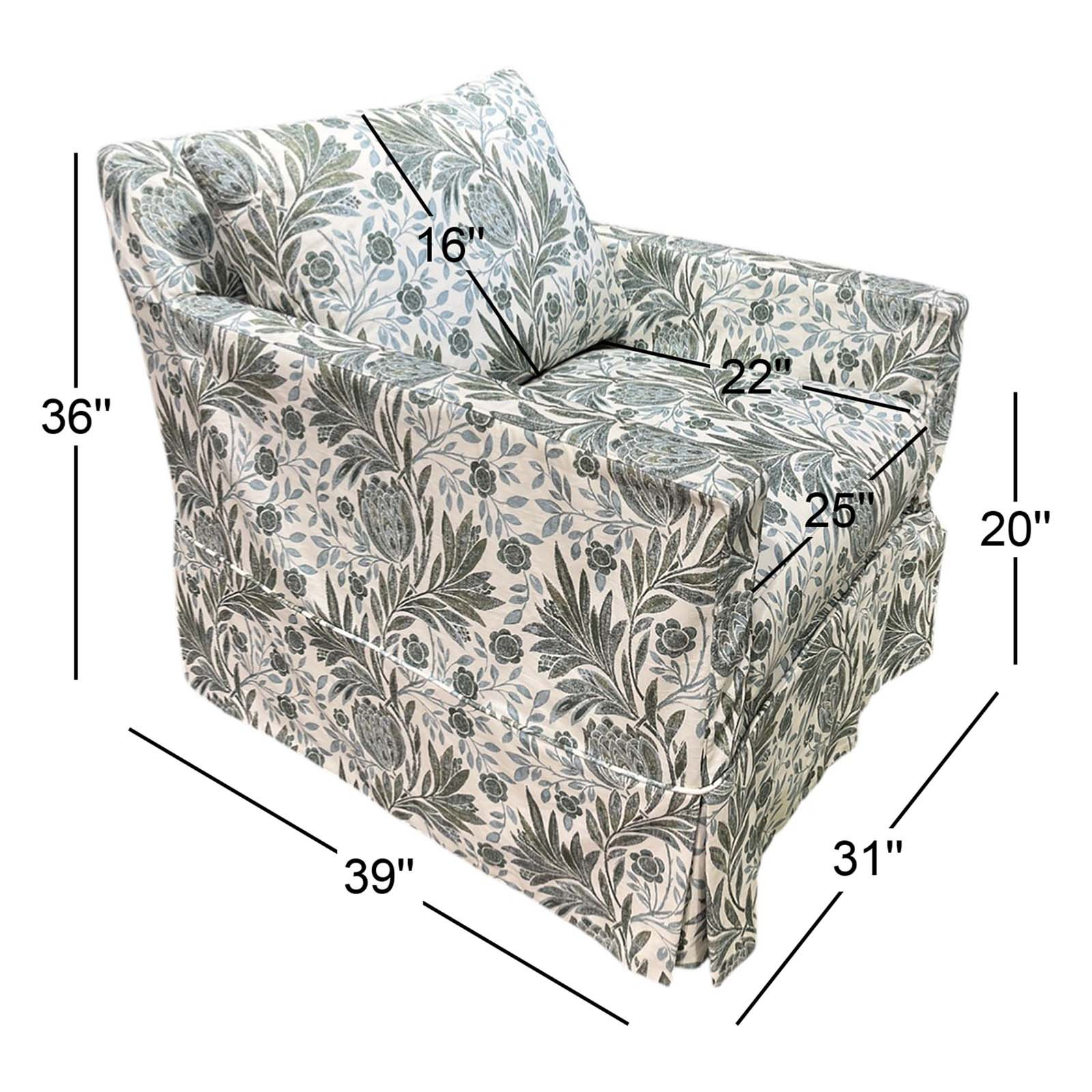 Nancy Upholstered Swivel Accent Chair