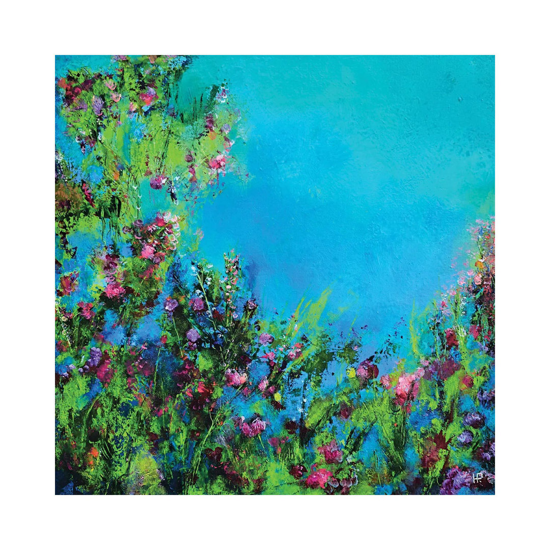 Die Blumen in meinem Garten II von Hanneke Pereboom - Galerieverpackte Leinwand Giclée auf Leinwand ohne Rahmen