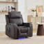 Byron 86 cm Wide Faux Leather Lift Assist Recliner with Massager and Heated Cushion-110222683
