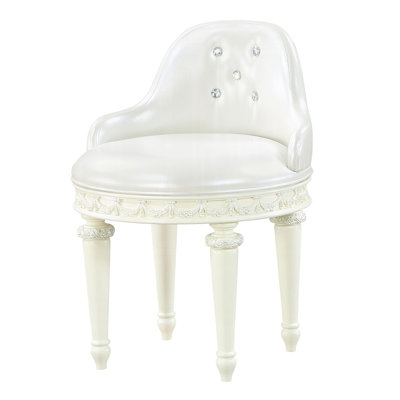 Fauteuil de coiffeuse de luxe avec pivotant - rembourrage en mousse et dossier élégant rembourré pour plus de confort