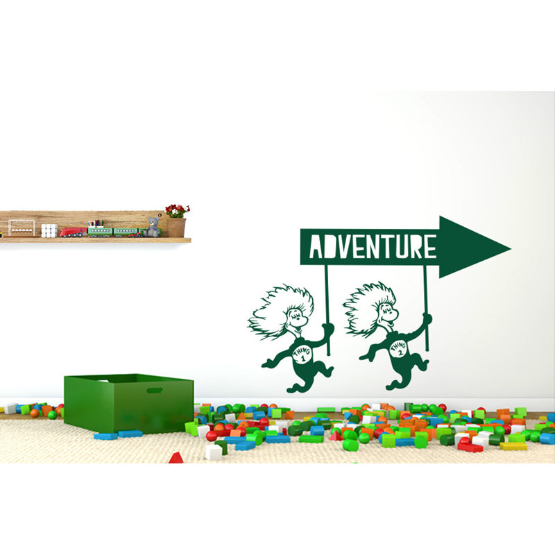 Entertainment Wall Decal, Dark Green