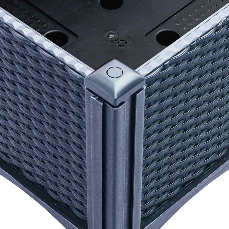 Aizzaddin Planter Box, Blue Grey