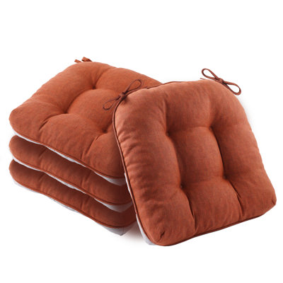 Chair Cushions For Dining Chairs,  Indoor/Outdoor Waterproof Chair Seat Pads, 15.5"X15.5"X4"
