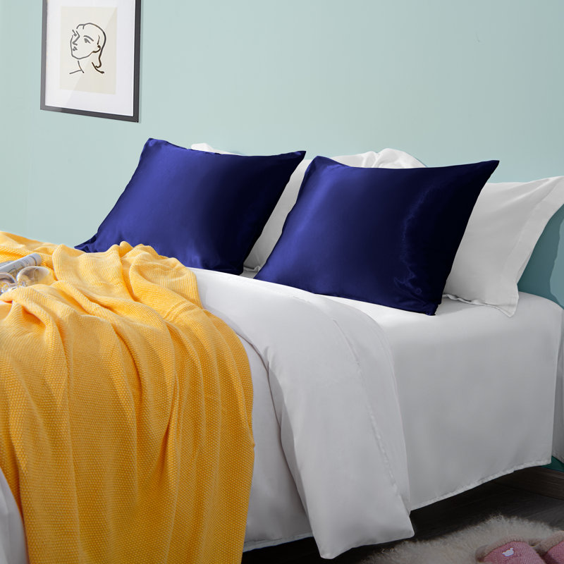 Taies d'oreiller, taies d'oreiller luxueuses en satin avec fermeture à enveloppe - NTBAY, Taie d'oreiller taille très grand
