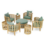 Westminster Teak Outdoor 13 - Piece Teak Conversation Set