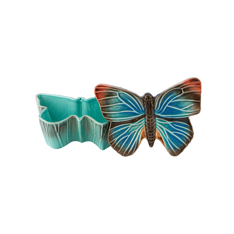 Cloudy Butterflies Earthenware Decorative Box