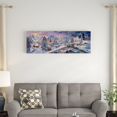 «Holiday at Seaside» par Nicky Boehme - reproduction d'art sur toile tendue