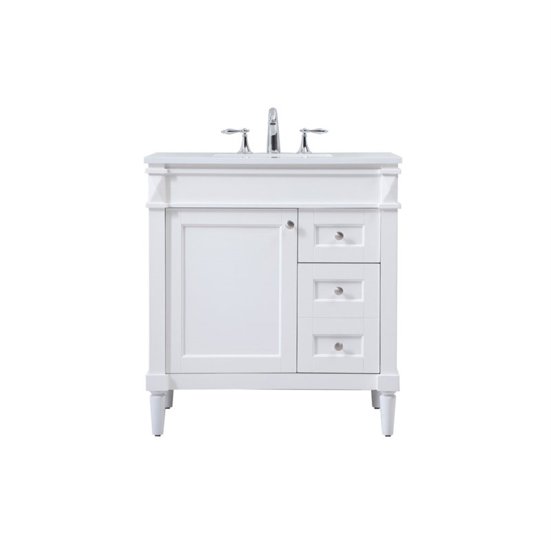 Ensemble de meuble-lavabo simple 32 po Readington, Blanc
