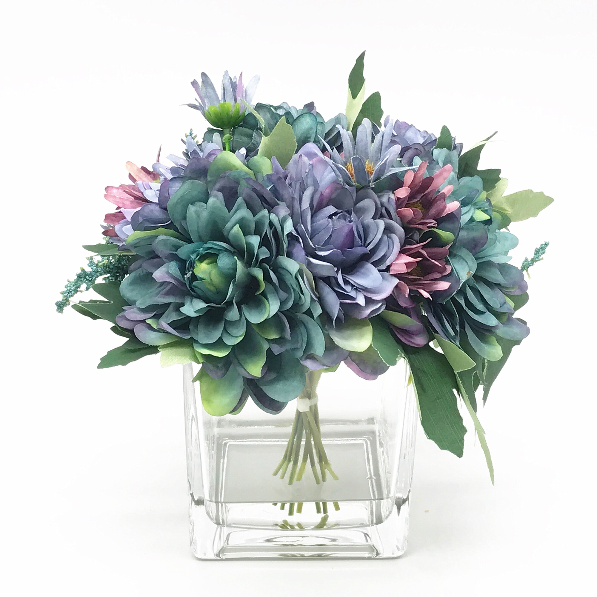 Ophelia & Co. Silk Daisy Arrangement in Vase & Reviews | Wayfair