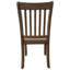 Chaises de salle à manger brunes, en bois, sièges rembourrés, de 2, dossier peint de style moderne 2, coussin confortable