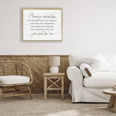 Cadre flottant «Always Rappelez-vous Heart For Love», design par Lux + Me Designs