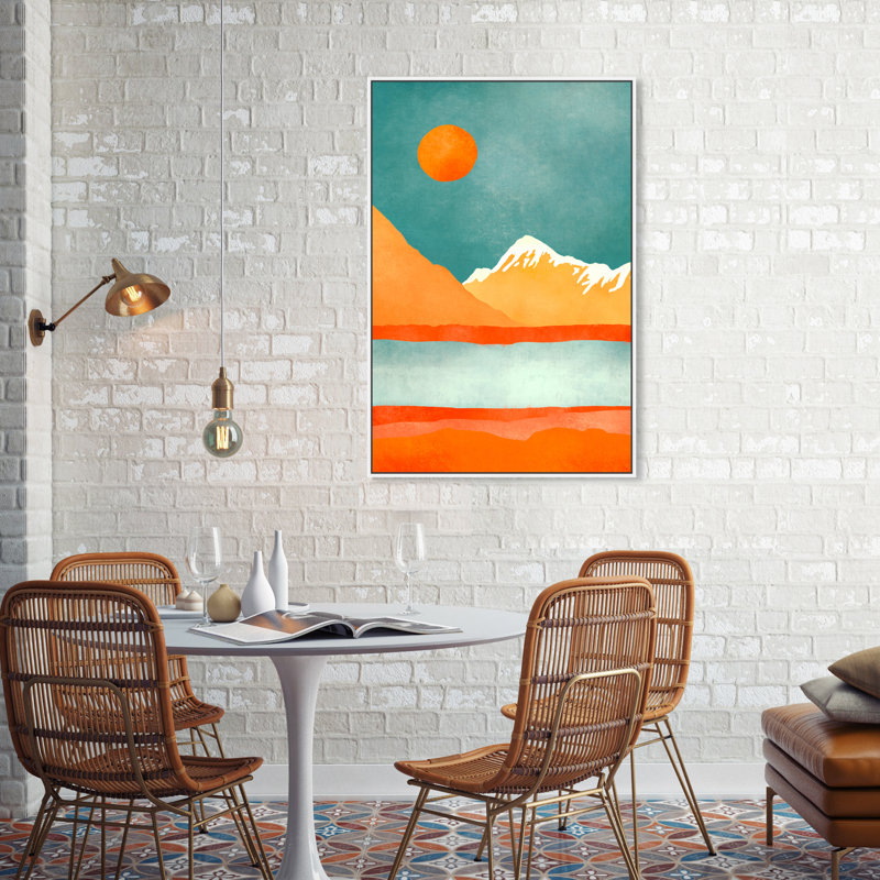 A View to the Mountains - Reproduction d'art sur toile, Toile blanche encadrée, H 36 po x l 24 po