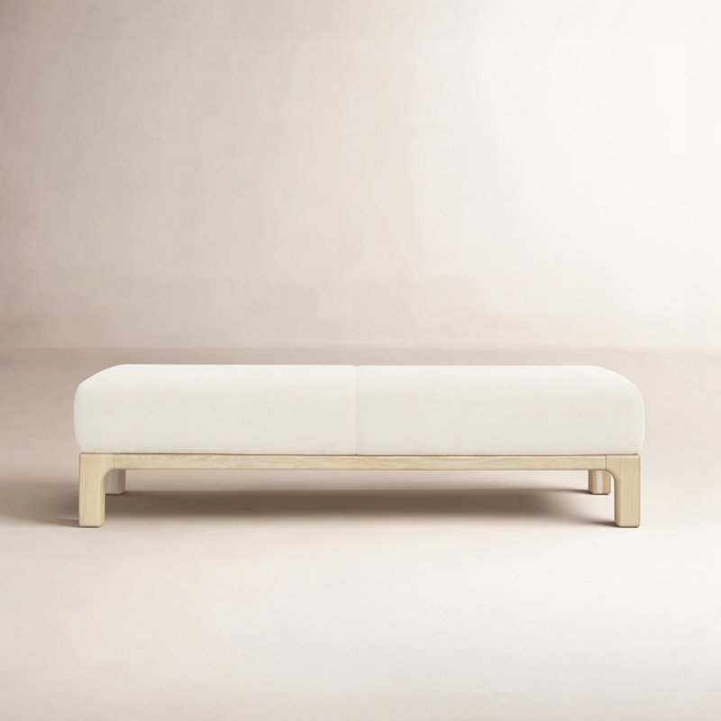 Becki Owens x Surya Bradly Bench, Natural, Beige