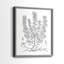 Reproduction encadrée V-Premium de B & W Plant - prêt à être accroché - aucun clou requis - aucun clou requis-1747869555-1747869564