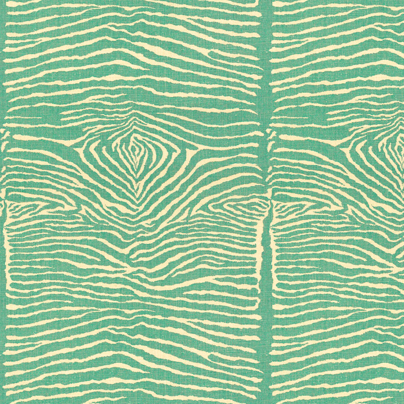 Hommage Le Zebre Fabric, Aqua