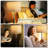 Modern Floor Lamp With 3 Color Temperatures (3000K/4000K/6000K), Beige Linen Lampshade, Pull Chain Switch, 9W LED Bulb Included, Black And Silver, For Bedroom, Office, Living Room