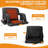 Tashif 21IN Oversized Single Heated Stadium Seat Bleacher Seat With Back & Arm Support, Heated Bleacher Seats For Sports Events, Hiking