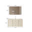 Meuble-lavabo mural 43,31 po en bois d'hévéa avec miroir-2116409554