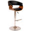 Tabouret de bar pivotant en similicuir Isar
