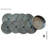 8pcs Set Seagrass Round Placements with Holder