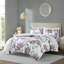 Édredon et drap floral taupe-120469684-120469687