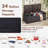 Costway 40 " W 34 Gallons Wicker Deck Box in Brown
