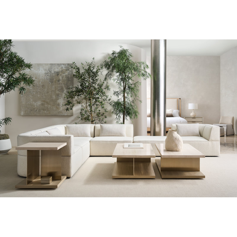 Modern Resort Stone End Table