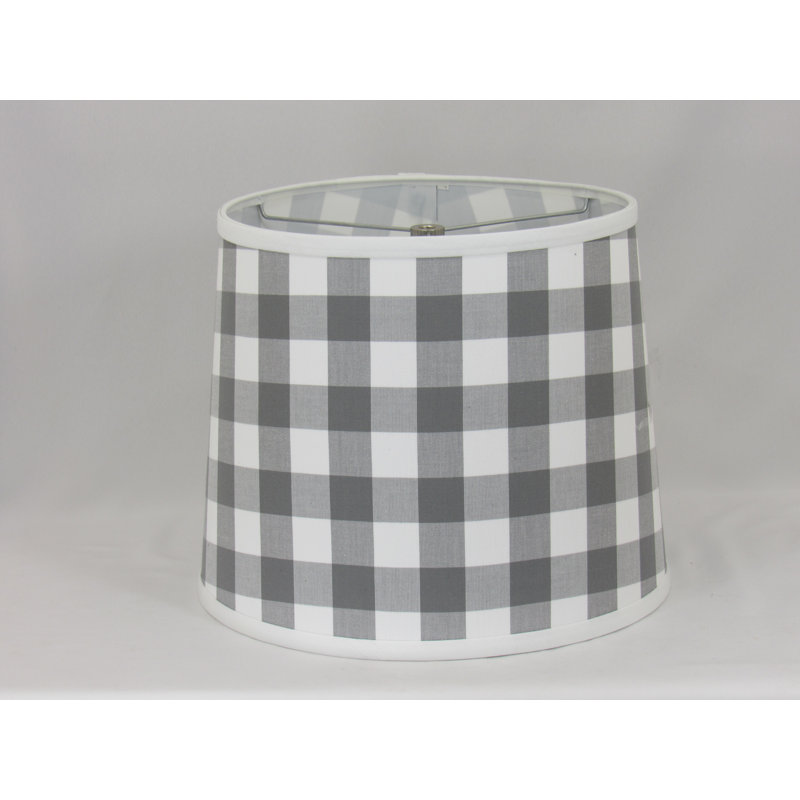 Cotton Drum Lamp Shade, 10" H x 12" W x 12" D