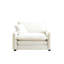 Canapé confortable à assise profonde simple avec un oreiller, convient au salon et à la chambre à coucher, Club plusieurs occasions, velours côtelé beige