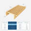 Cadre de lit plateforme en bois pour lit simple - Montage facile en quelques minutes - Cadre de lit plateforme bas sans tête de lit, sans sommier, silencieux, structure à tenons et mortaises, naturel-133701042-133701043