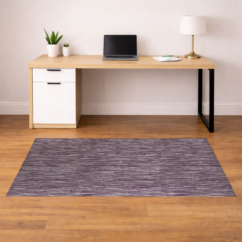 Tapis de bureau léger Thick N Thin, L 36 po x P 24 po, Aubergine