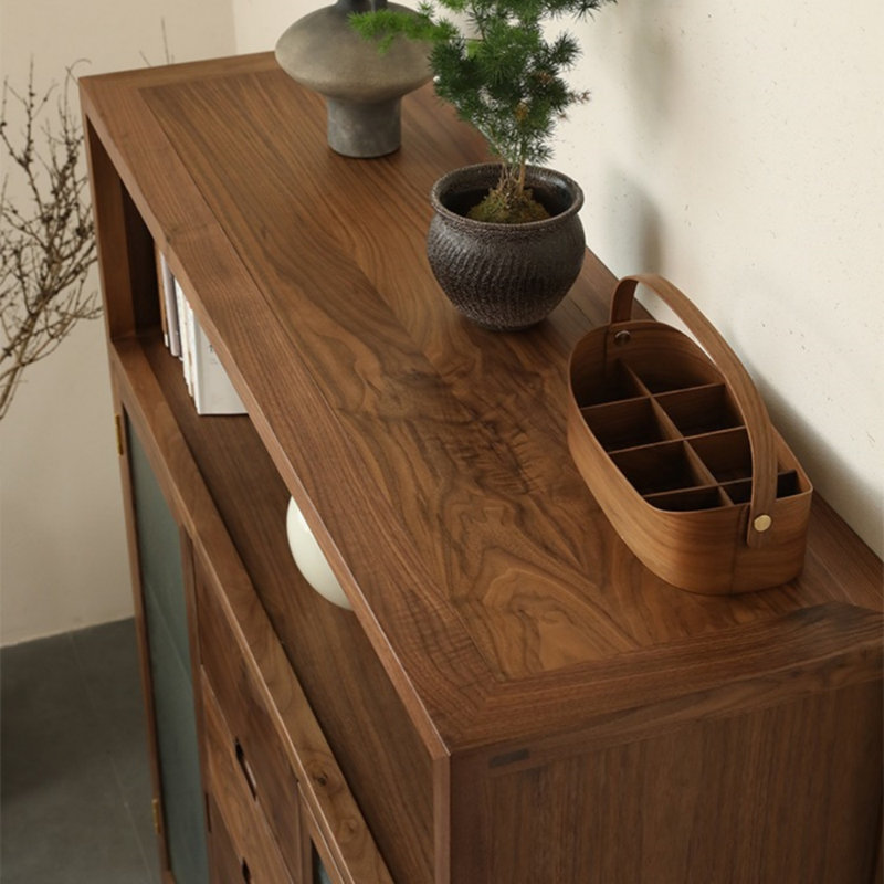 Multi-Functional Simple Sideboards, Walnut