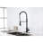 Pull-Out Spray Kitchen Faucet In Stainless Steel - Matte Black, , Water Flow, Single Handle , 360 Swivel Nozzle,