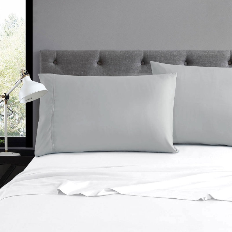 Soft Microfiber Pillowcase - Basics by Wayfair™, Standard, Light Gray