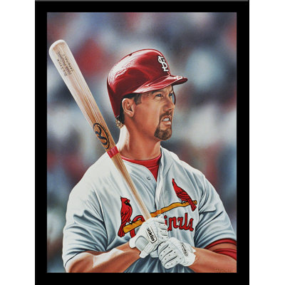 «Mark McGwire St. Louis Cardinals», affiche par Darryl Vlasak, souvenirs encadrés