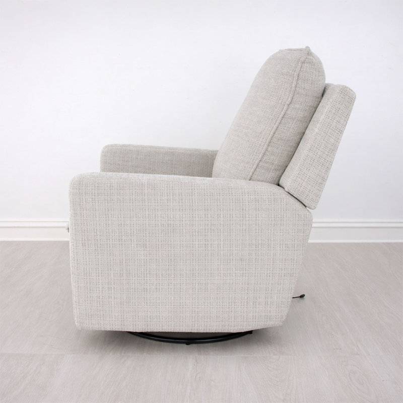 Rachel Power Swivel Rocking Chair, Pearl