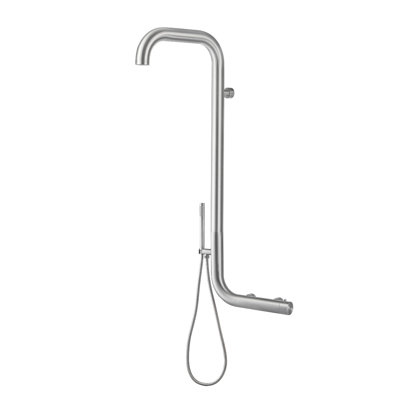 Pulsar 06 Wall Mounted Outdoor Shower with Hand Shower