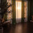 Green Flowers Curtain Panel, Vintage printed, Light Filtering Grommet Curtains/Drapes for Living Room and Bedroom (38" Wide,6 Panels Set)