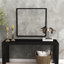 Miroir carré 32 po en aluminium noir pour couloir, grande surface de réflexion, cadre, design contemporain, miroir de salle de bain mural facile à installer, processus intemporel-129487254-129487257