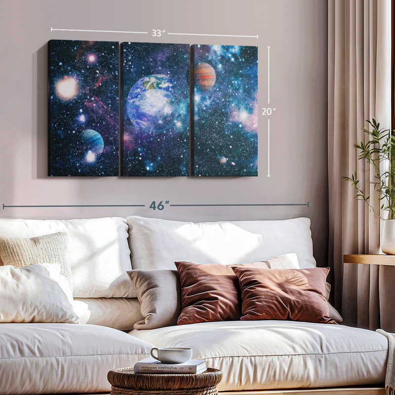 «The Great Galaxy» sur, H 20 po x l 33 po x P 1,25 po