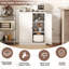 Garde-manger durable en métal 34 po avec 2 portes H 34 po - Multi-usage pour cuisine, salon, chambre à coucher