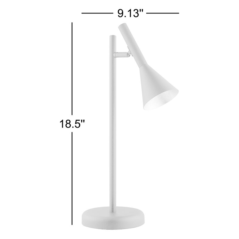 Lampe de bureau noire 18,5 po Tyrus