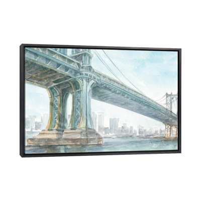 " Iconic Watercolor Bridge IV " by Ethan Harper