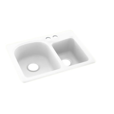 Évier de cuisine à double cuve 25 "L x 18" l 25 "
