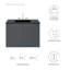 Meuble-lavabo mural gris de 36 po Bryn-52878975-52878974