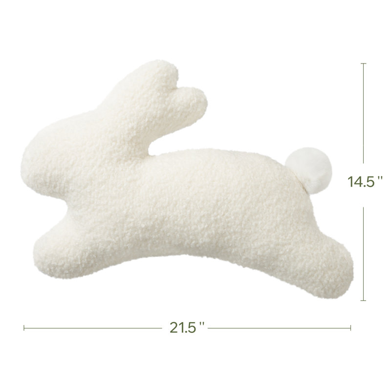 Coussin en polyester Pâques 2024, Blanc cassé
